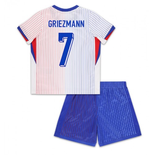 Dětský Fotbalový dres Francie Antoine Griezmann #7 ME 2024 Venkovní Krátký Rukáv (+ trenýrky)